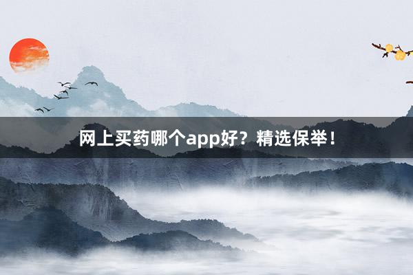 网上买药哪个app好？精选保举！